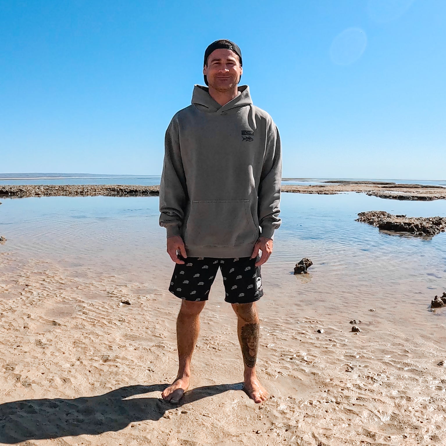 Youngbloods Fishbone Logo Relax Hoodie