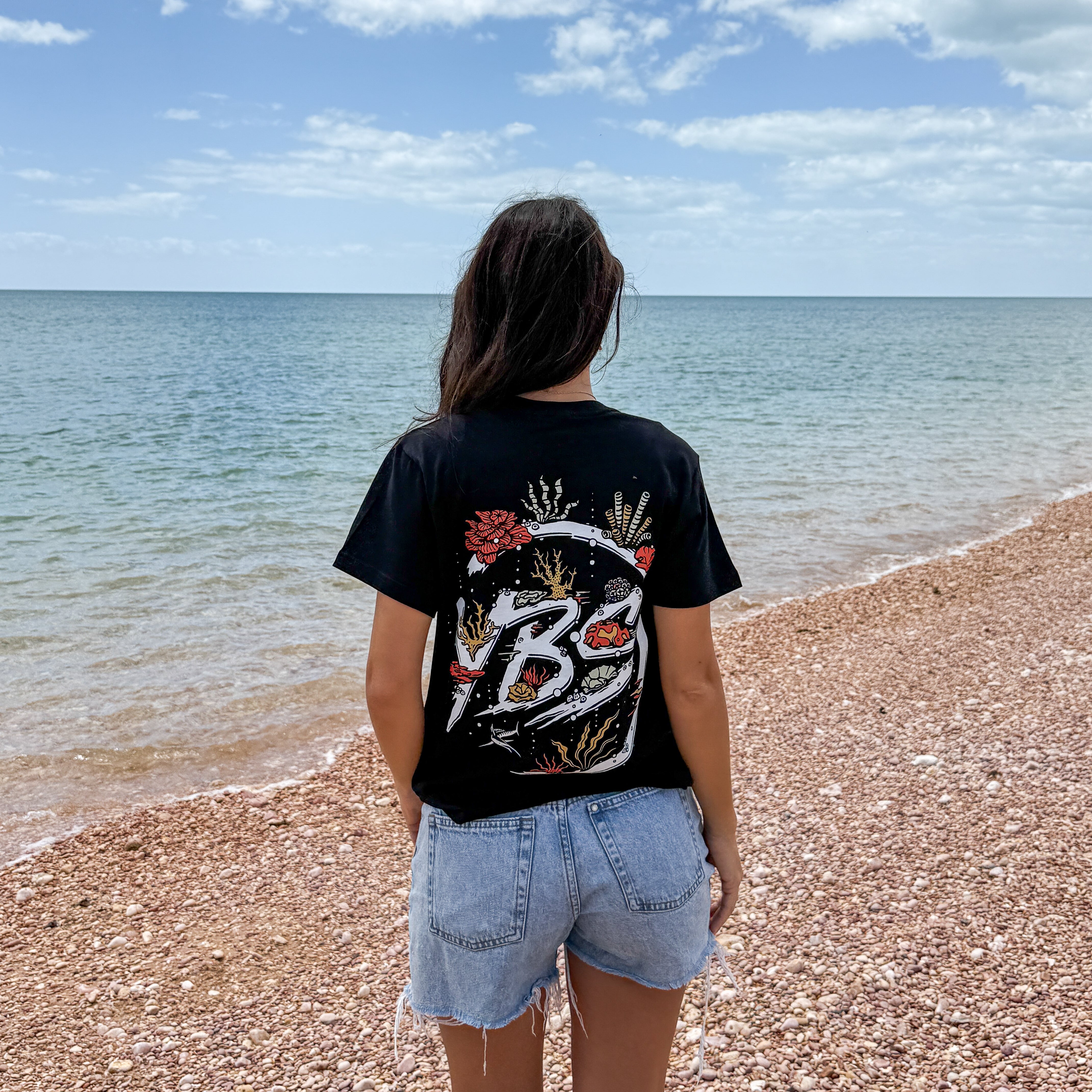 Ladies YBS Logo Coral Tee