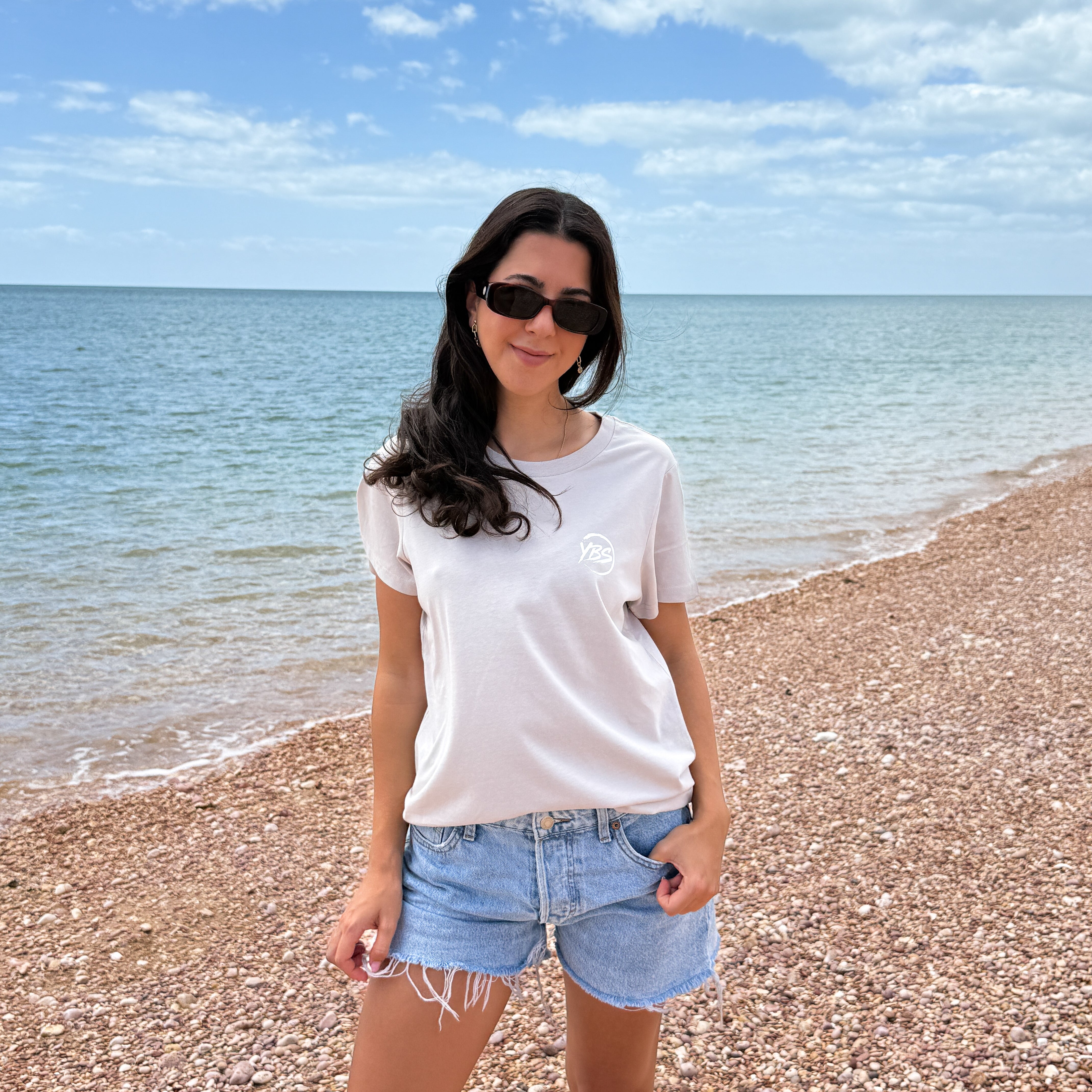 Ladies YBS Logo Coral Tee