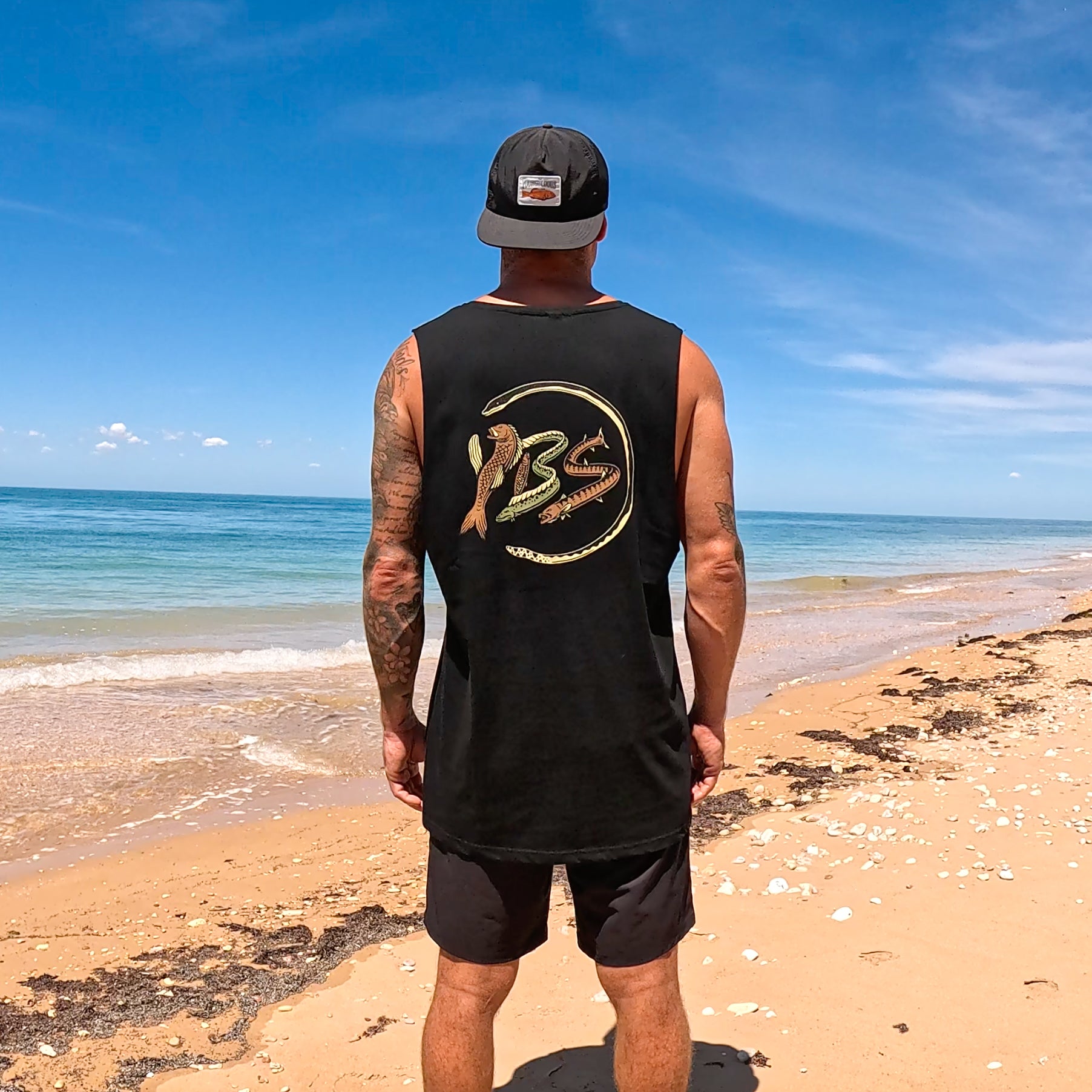 YBS Fish logo Tank Tee