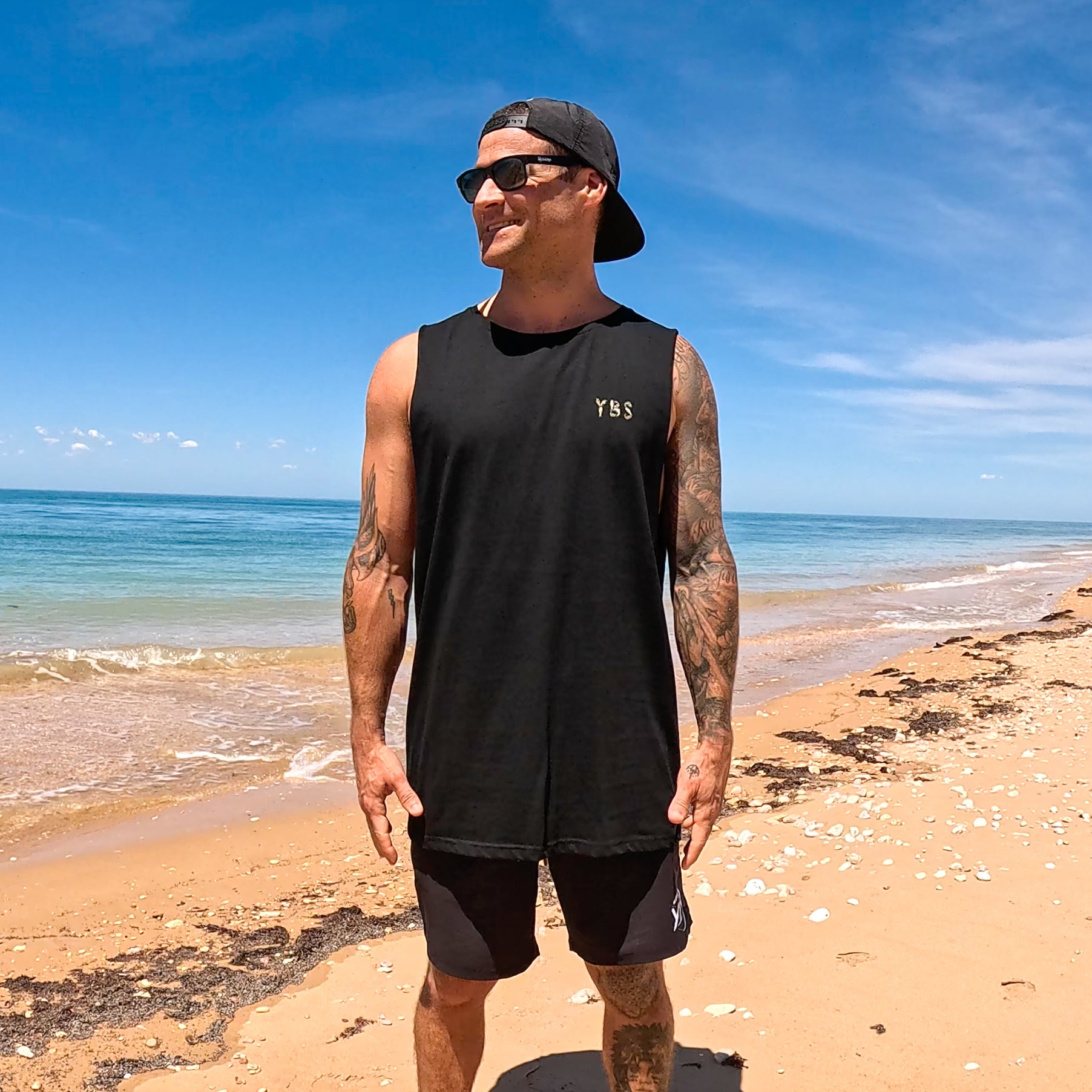 YBS Fish logo Tank Tee