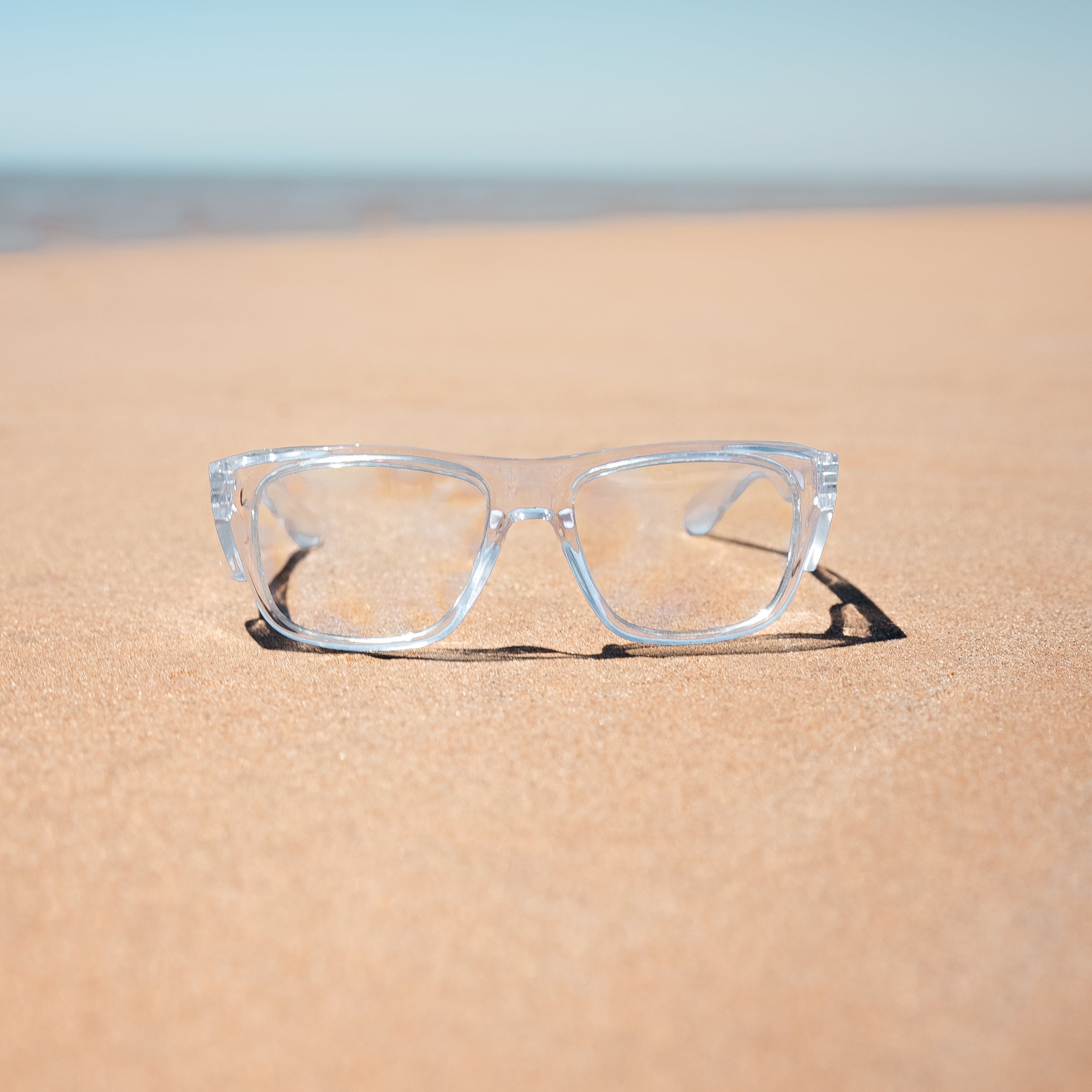 YBS x SafeStyle Safety Glasses Clear Frames / Clear Lenses.