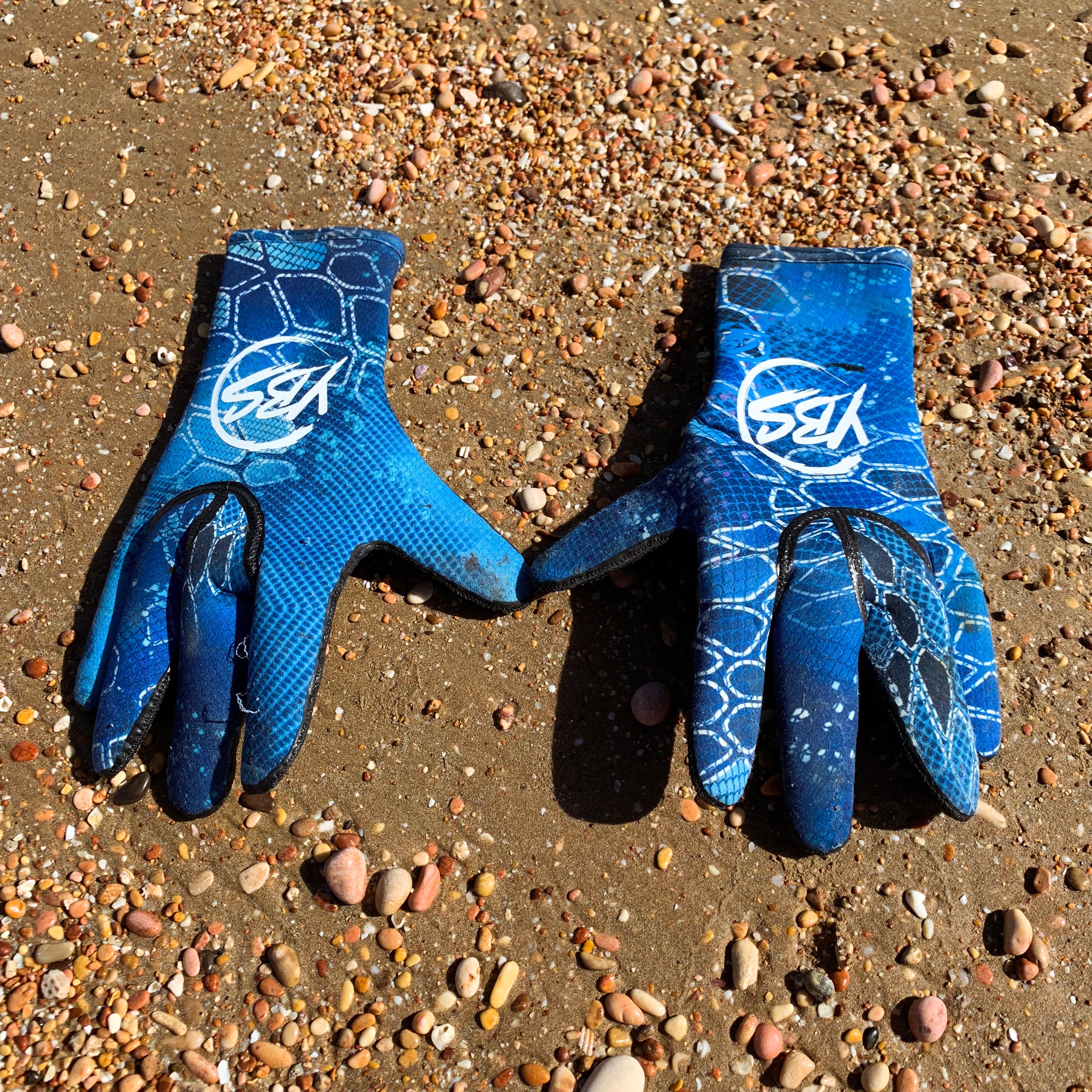 YBS DIVING GLOVES - Blue Bone