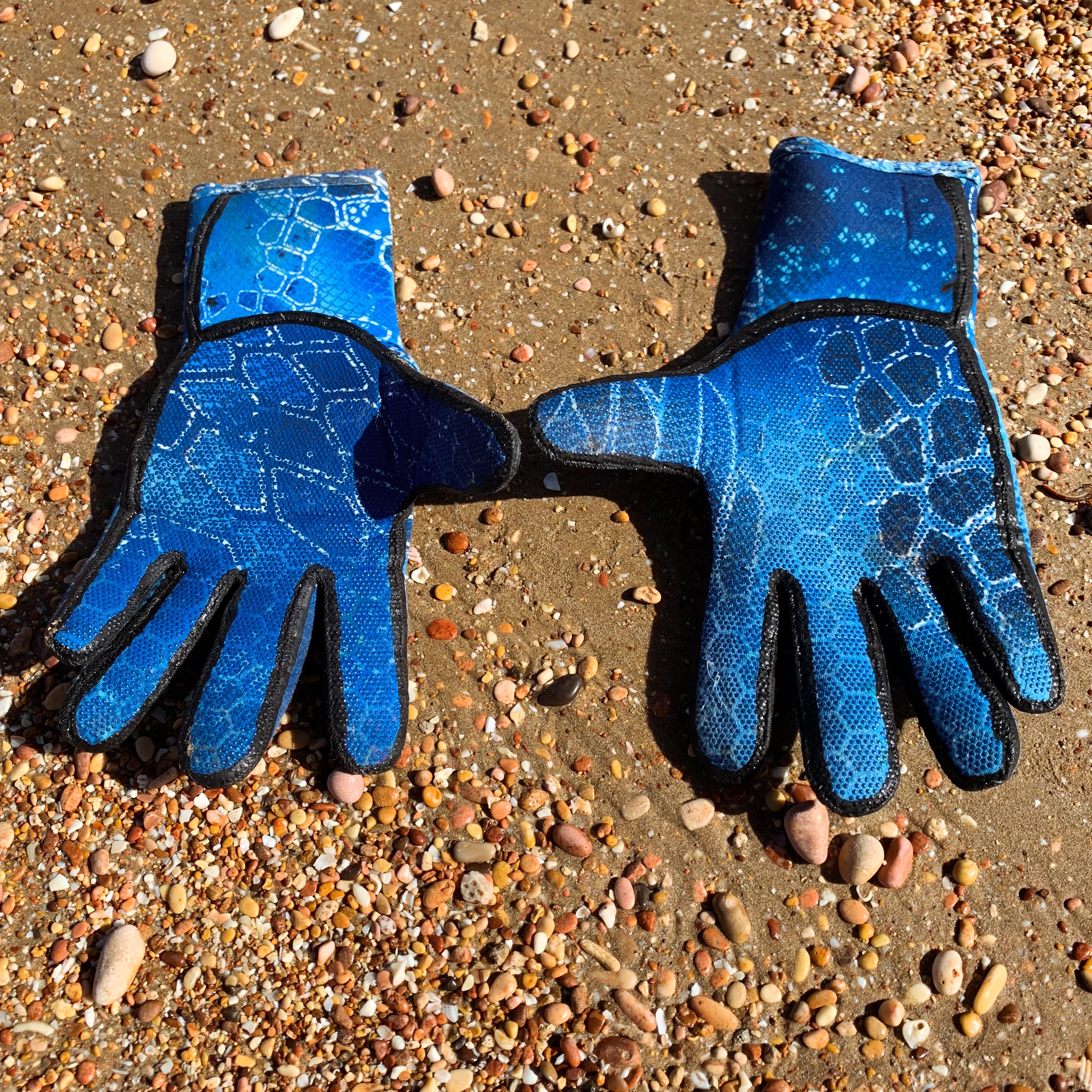 YBS DIVING GLOVES - Blue Bone