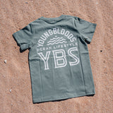 Groms YBS Sunset Logo Tee