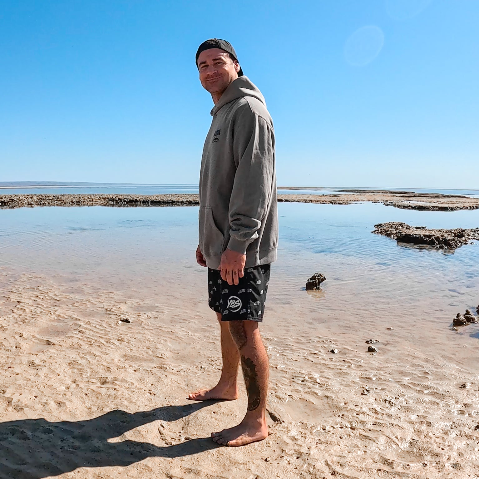 Youngbloods Fishbone Logo Relax Hoodie