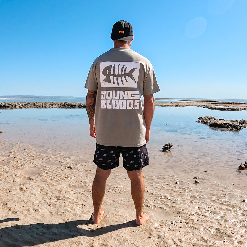 Youngbloods Fishbone Logo Tee