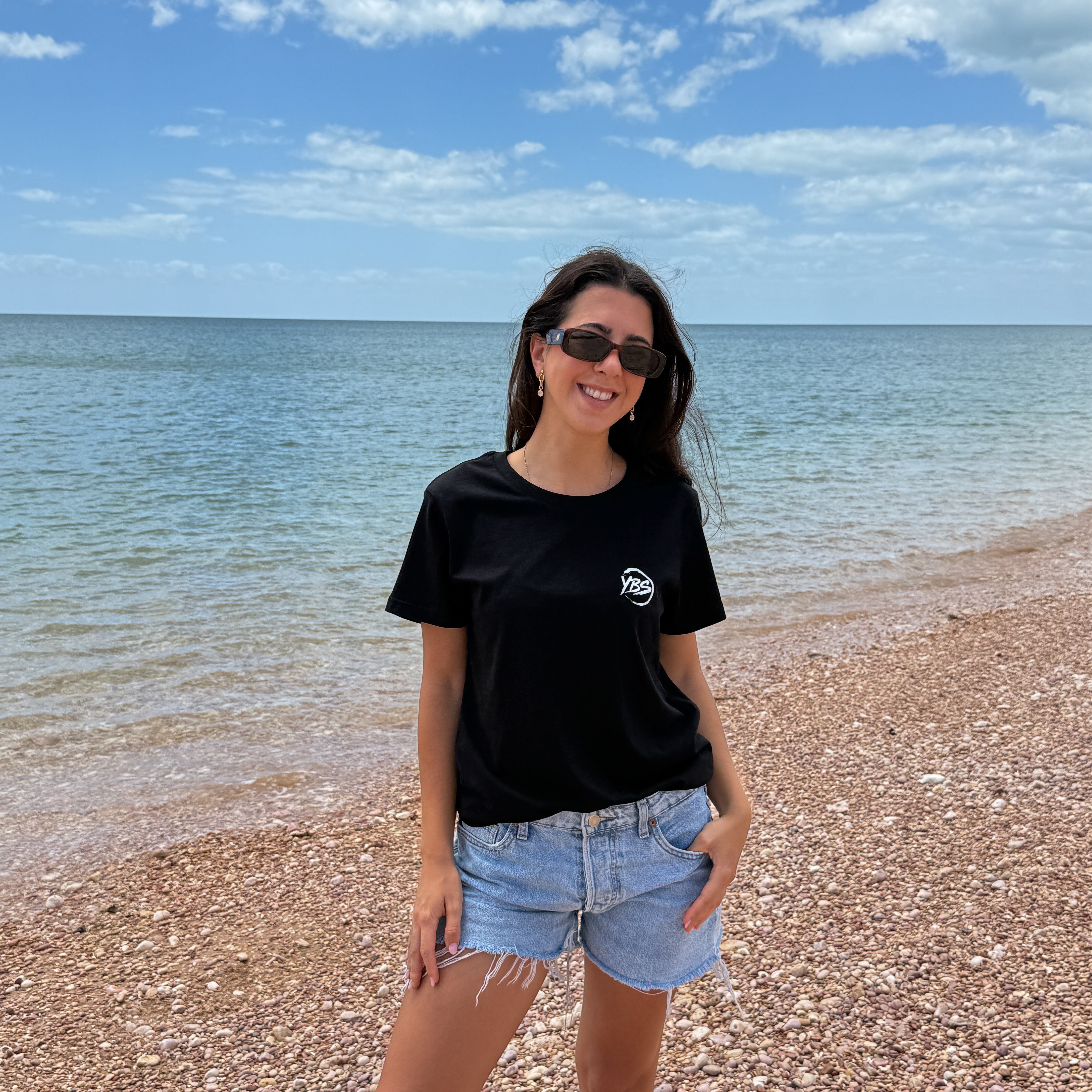 Ladies YBS Logo Coral Tee