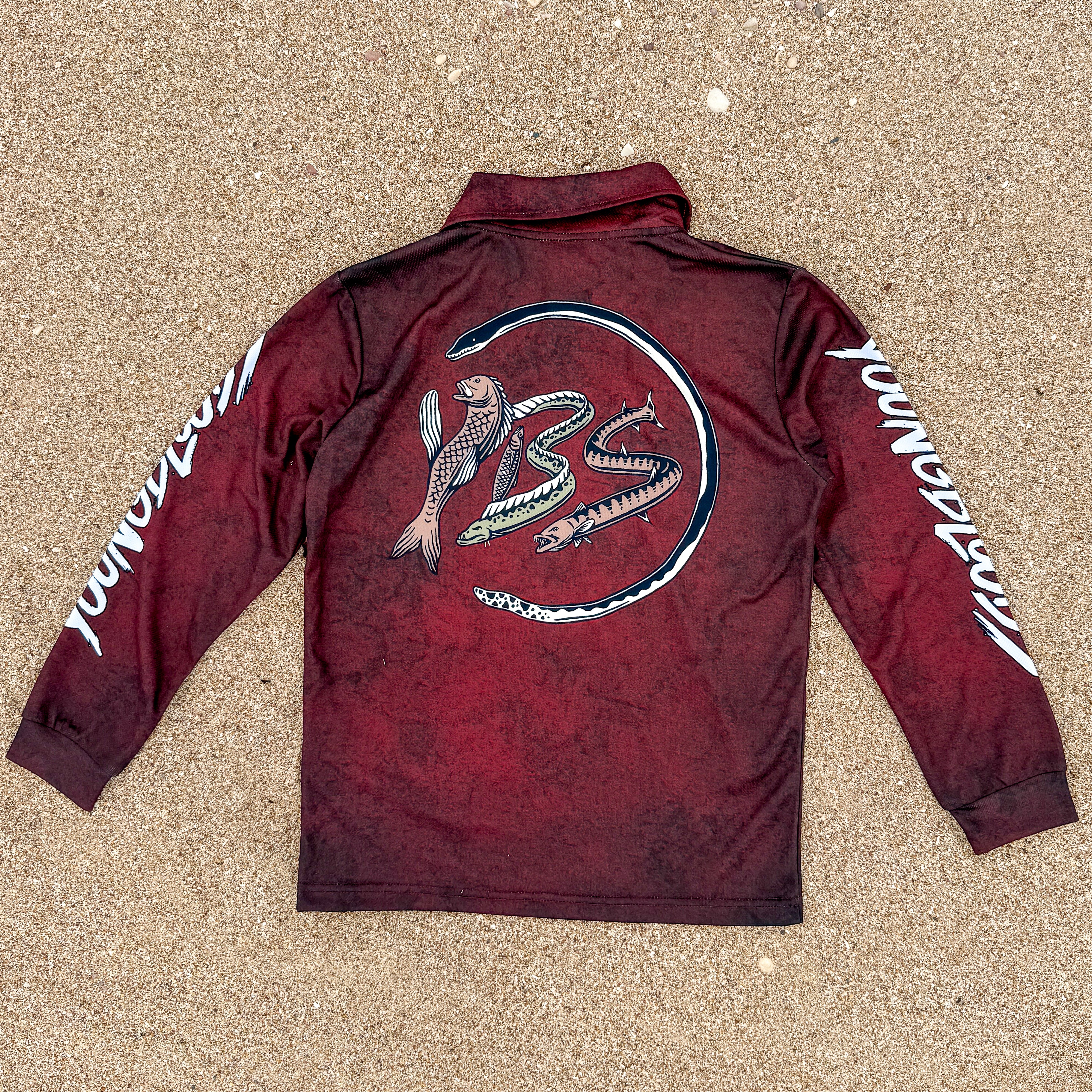 Groms YBS Fish logo Adventure Shirt