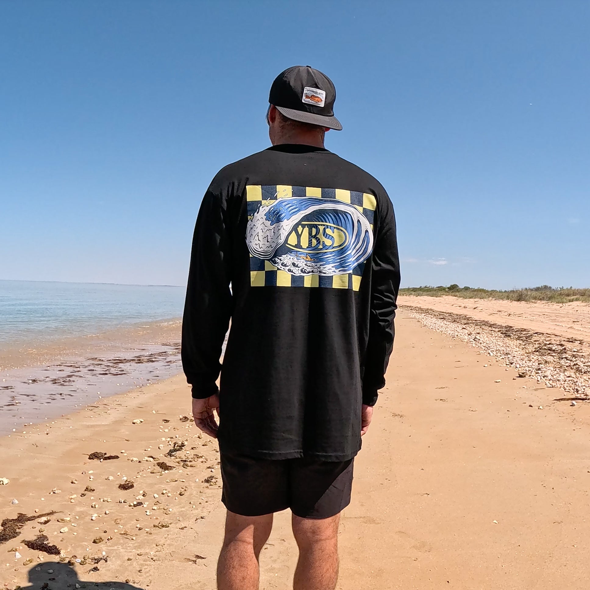 Long Sleeve YBS Big Wave Tee