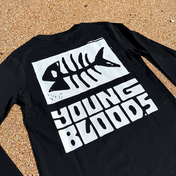 Groms Long Sleeve Youngbloods Fishbone Logo Tee